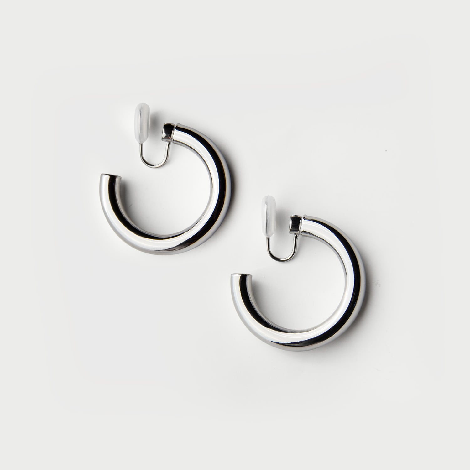 Earring Hoop: Stainless Steel Silver