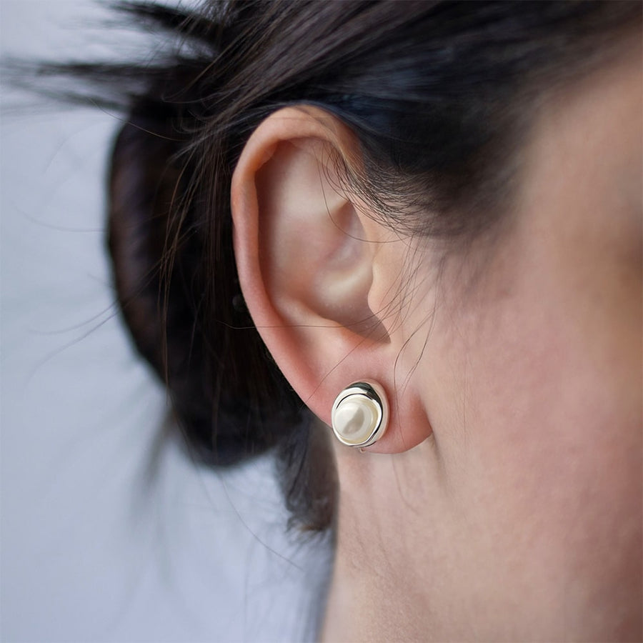 Moonlit Pearl Clip-on Earrings - EARA