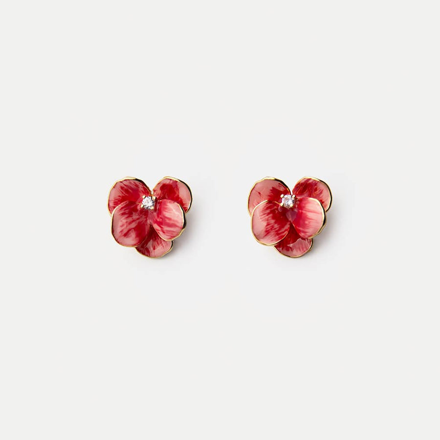 Ruby Petalia Clip-on Earrings