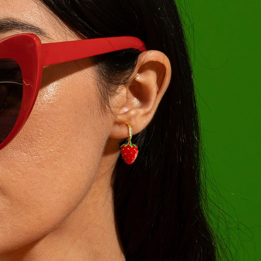 Strawbella Clip-on Earrings