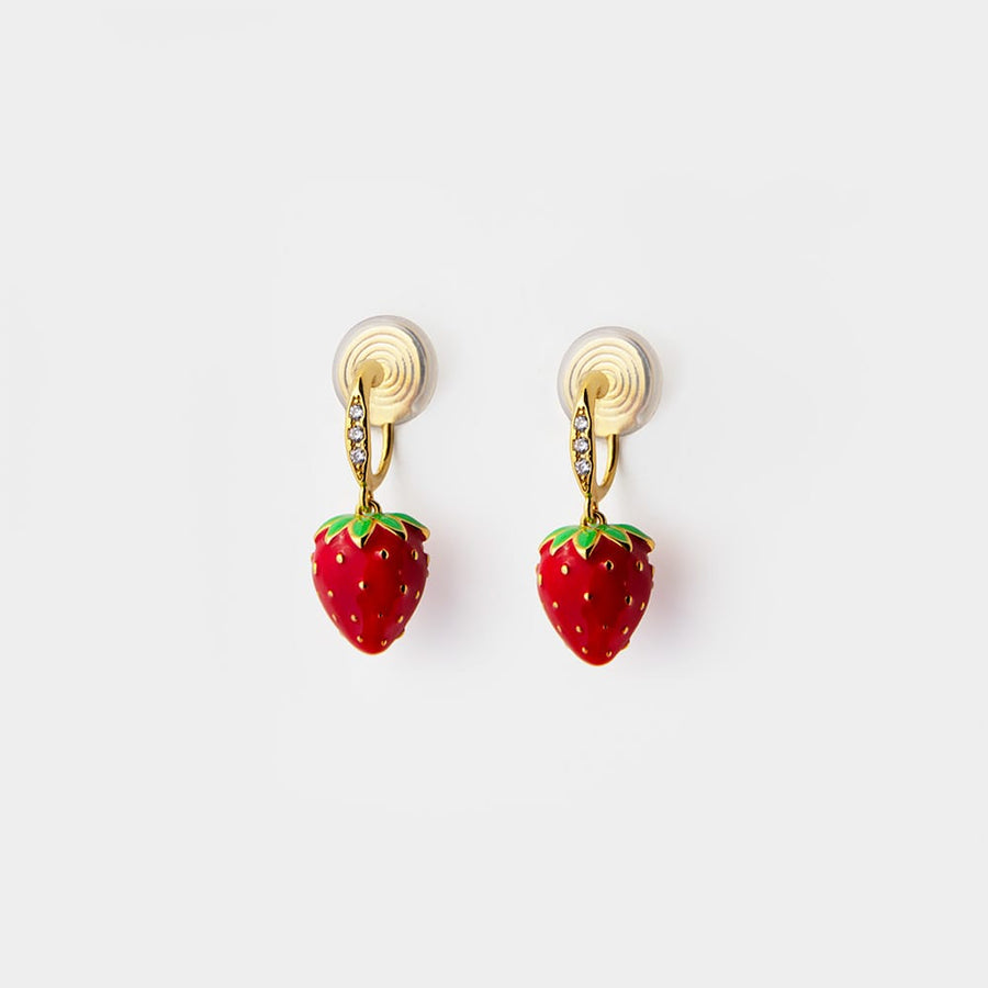 Strawbella Clip-on Earrings