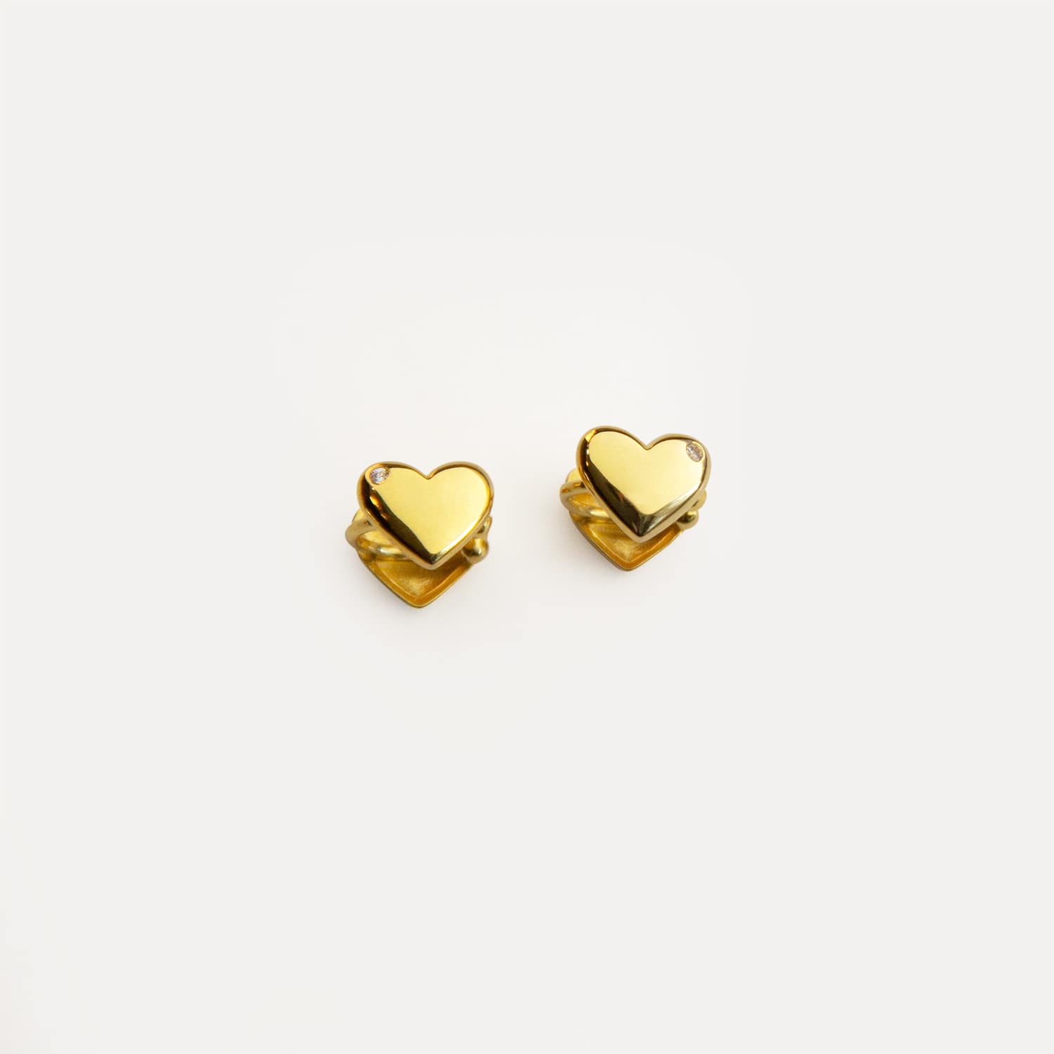 Small Gold Earrings, tiny gold earring, matte gold, little top