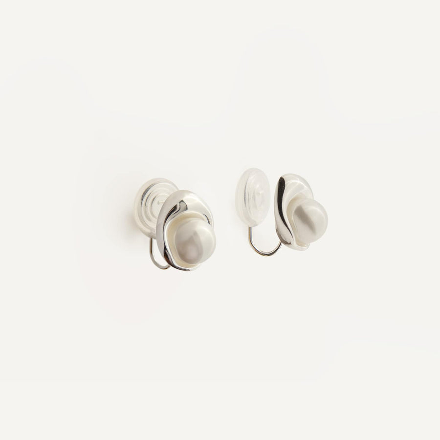 Moonlit Pearl Clip-on Earrings - EARA