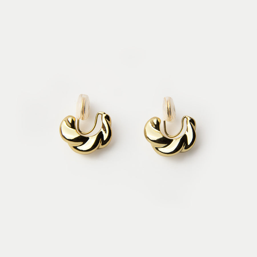 Moon Twist Clip-on Earrings