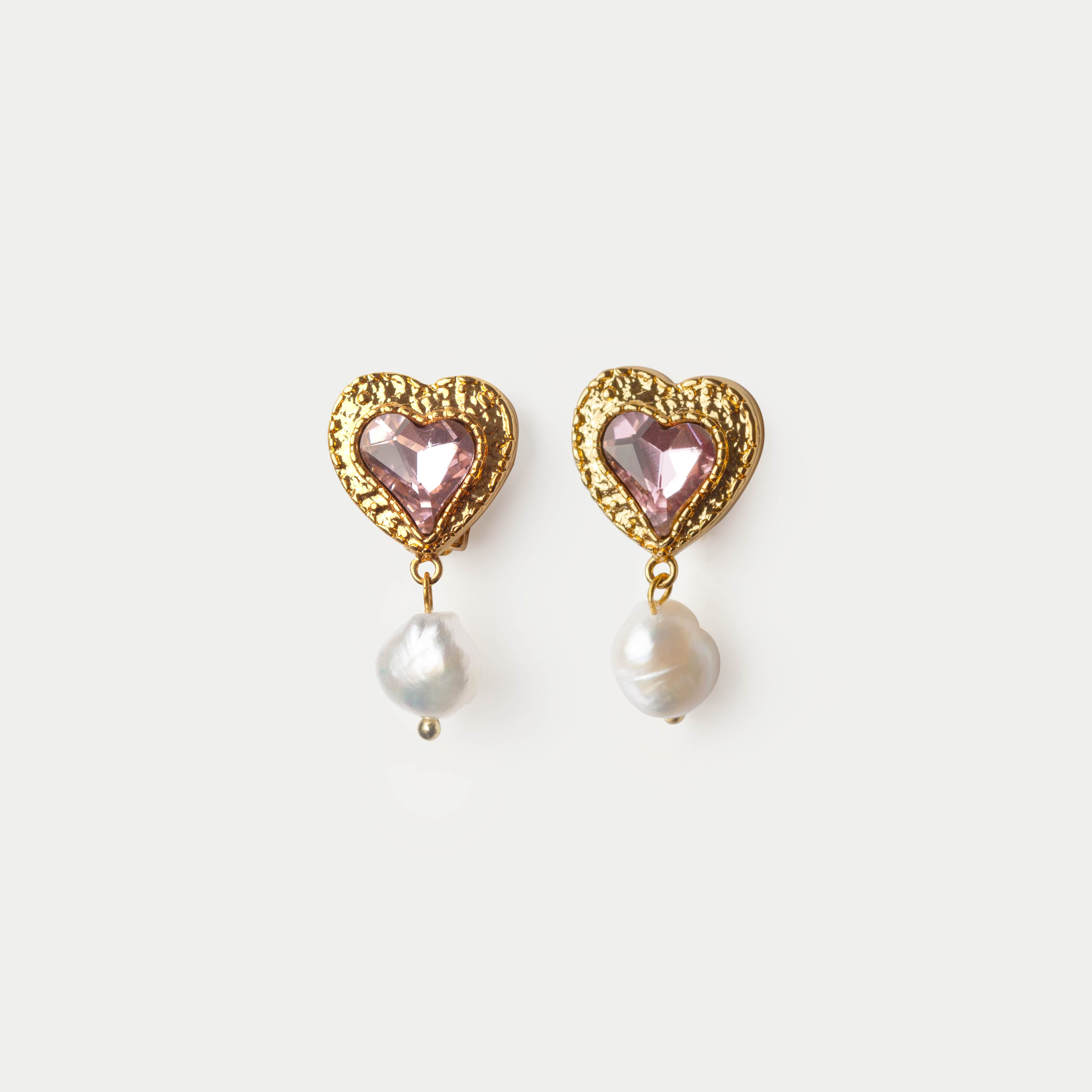Femi Freshwater Pearl Clip-on Earrings in Pink